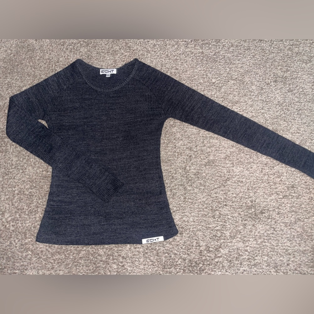 ECHT — size S - long sleeve thermal, gray